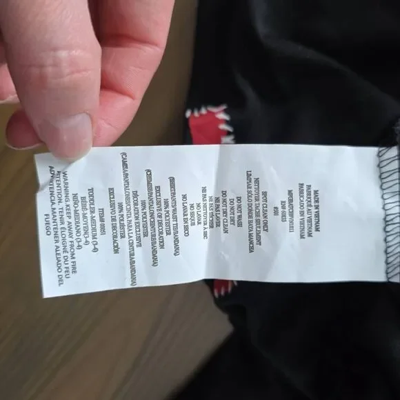 California Costumes Toddler Size 3/4 Black Red White Pirate Halloween Costume - Picture 6 of 8